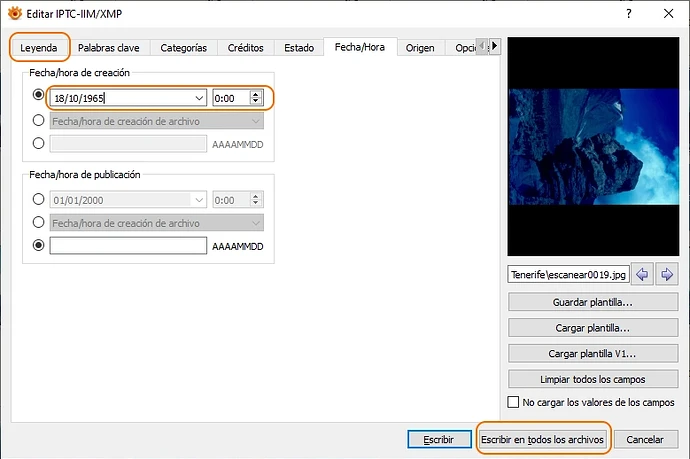 XN-ViewMP-Edición Masiva
